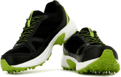 

Puma Falcon DP Cricket Shoes For Men(Black, Green, 03;black;limestone gray