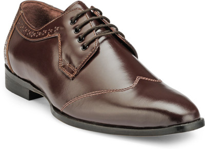 

Teakwood Derby Lace Up For Men(Brown