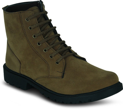 

Kielz Gents Footwear Boots For Men(Olive, Beige