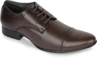 

Metrogue Leather Shoes Lace Up Shoes For Men(Brown