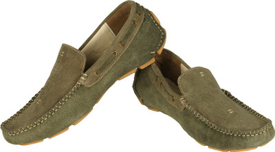 

tZaro Driving Shoes For Men(Olive)