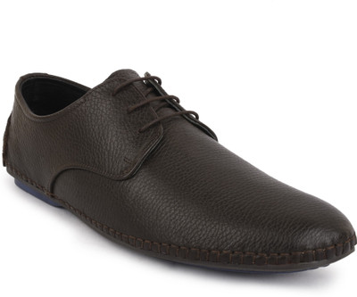 

Buckle Up MENS LEATHER SHOES BUPAZZNI-1_BROWN-Size- Lace Up For Men(Brown