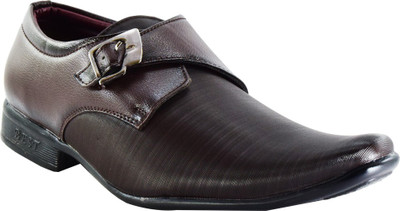 

Oxhox Monk Strap For Men(Brown)
