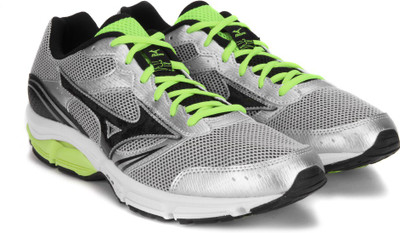

Mizuno WAVE IMPETUS 3 Running Shoes For Men(Black, Silver, Yellow, Silver/black/safety yellow
