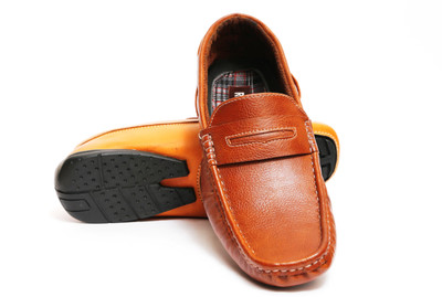 

Roony DR-1-RD Loafers For Men(Tan, Red