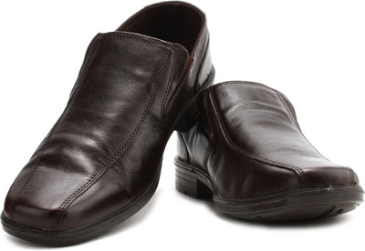 Red Tape Men Genuine Leather Slip On Shoes For Men(Brown)