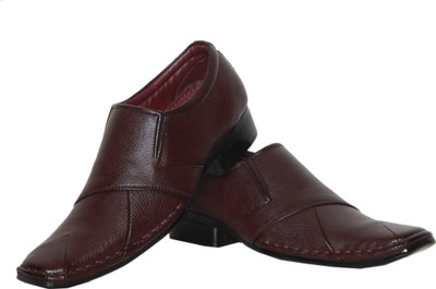 

Azzaro Black Cowboy Slip On Shoes For Men(Brown