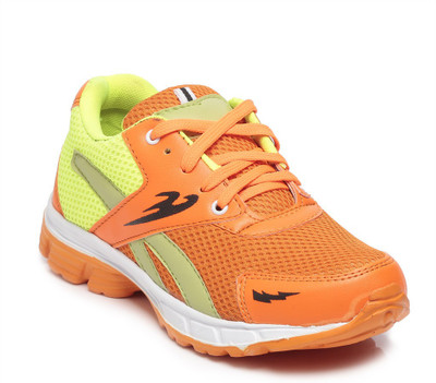 

Ten Orange::Green Mesh Sports Shoes Running Shoes For Men(Multicolor