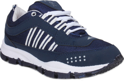 

Histeria Champ Blue With White Stripes Running Shoes For Men(White, Blue