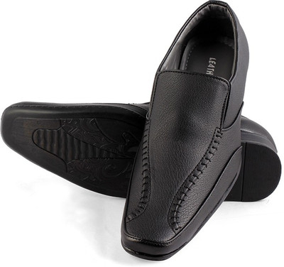 

Leather Chief Slip On Shoes For Men(Black