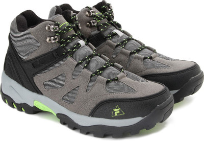 

Fila ROVER Hiking & Trekking Shoes For Men(Multicolor, Dk gry/blk/lim