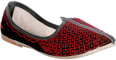 

Panahi Maroon 100% Genuine Leather Slip On Mojaris Casuals For Men(Red