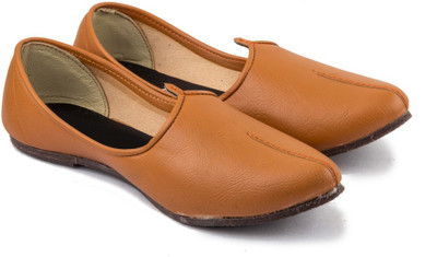 

Tashi Brown Leather Jalsa Jutis For Men(Tan