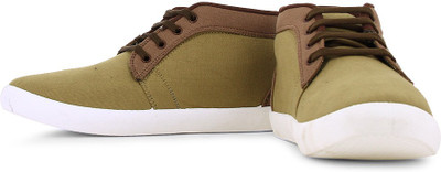 

Globalite Vintex High Ankle Sneakers For Men(Beige, Brown), Brown beige