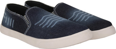 

AMG Canvas Loafers For Men(White, Blue, Wht::blue