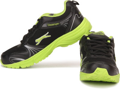 

Slazenger Broad Running Shoes For Men(Black, Green, Black/lime green