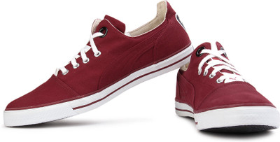 

Puma Limnos II Ind- Sneakers For Men(Maroon, White, 22;chili pepper