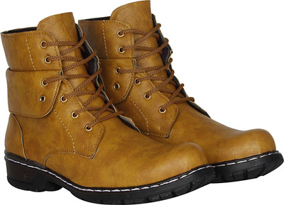 

Kraasa Cowboy Boots For Men(Tan