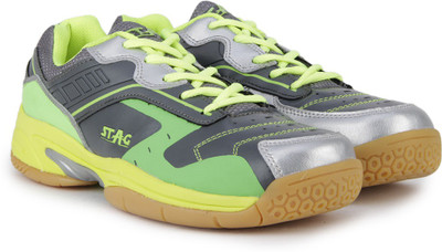 

Stag Ikon Table Tennis Shoes For Men(Green, Grey, Grey/yellow/green