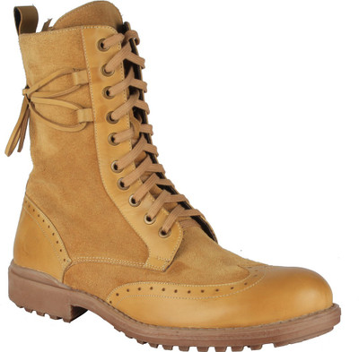 

Salt N Pepper 13-272 Surpunch Yellow High Ankle Boots Boots For Men(Yellow
