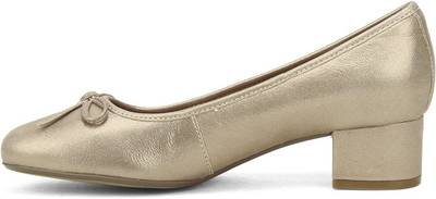 Clarks Cala Lucky Metallic Leather Slip on