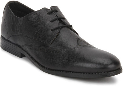 

Arden Oliver Wing Cap Derby Party Wear Shoes For Men(Black