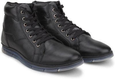 Knotty Derby Johnson Sneak Corporate Casuals For Men(Black, Grey