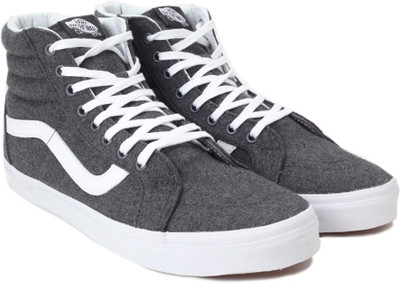 

Vans SK8-Hi Reissue Sneakers For Men(Grey, (varsity) charcoal/true white