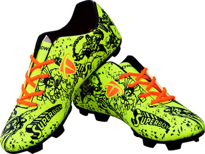 

Gowin Super Boy Lime Football Shoes For Men(Multicolor, Lime;orange;black