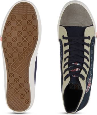 Lee Cooper Men Mid Ankle Canvas Sneakers