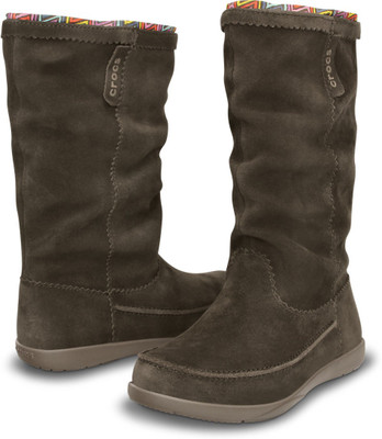 

Crocs Adela Suede Boot W Boots For Women(Brown