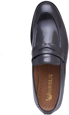 Hirel's Geniune Leather Slip On Mocassion Slip On