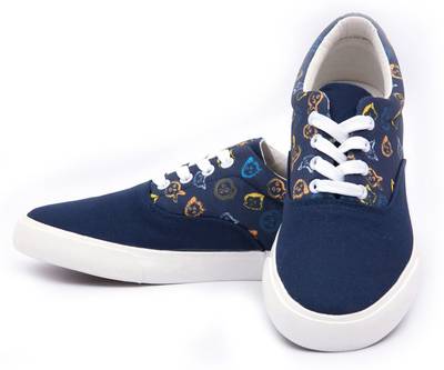 Bunikk Colorful Ghosts Men Canvas Sneakers