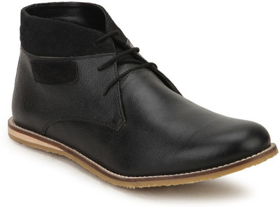 

Arden Dobby Chukka Casual Shoes For Men(Black