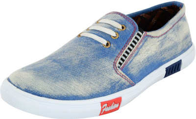 

Fashion Victim Canvas Shoes For Men(Blue