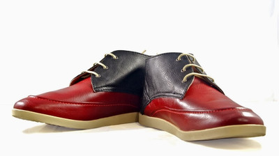 

Knotty Derby Harry Ankle Boots, Lace Up For Men(Red, Black
