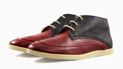 

Knotty Derby Harry Ankle Boots, Lace Up For Men(Black, Red