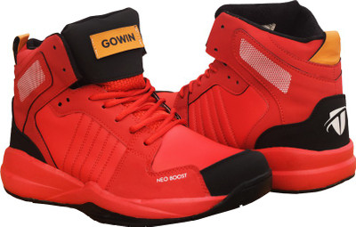 

Gowin Neo Boost Red Basketball Shoes For Men(Red, Black