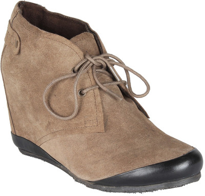 

Salt N Pepper 11-617 Cynthia Taupe Boots Casual Shoes For Women(Beige