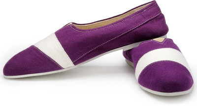

FUNK Gess Purple and White Canvas Shoes For Men(White, Purple)