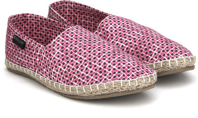 

Chemistry Printed Canvas Espadrilles For Women(Pink