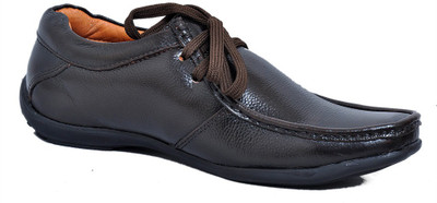 Zoom Zoom Branded Men's Pure Leather Formal Shoes D-2571-Brown- Lace Up For Men(Brown
