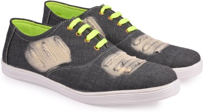 

True Soles Men's Grey Denim Casuals For Men(Grey