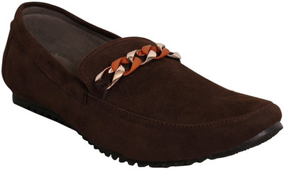 

Oora Brown Suede Loafers For Men(Brown