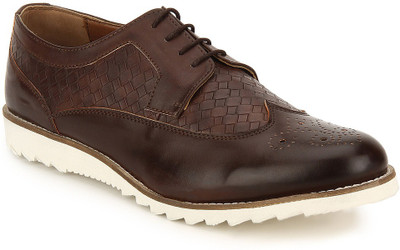 

Knotty Derby Colin Wing Cap Brogue Casual Shoes For Men(Brown