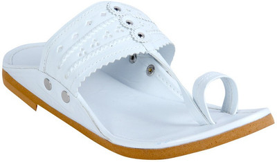 

Panahi White Royal Use Synthetic Slip On Kolhapuris Kolhapuris For Men(Off White