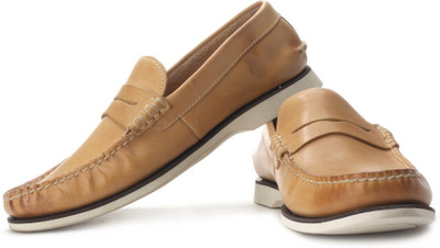 

Clarks Quay Point Loafers For Men(Beige, Natural leather
