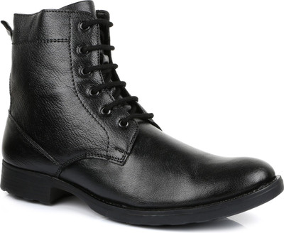 

Escaro Leather Boots For Men(Black