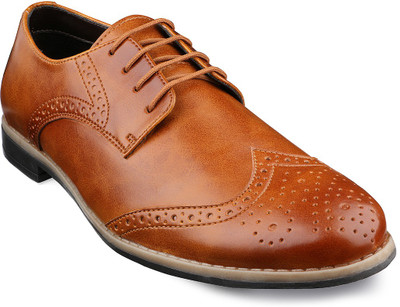 Escaro Synthetic Lace Up For Men(Tan