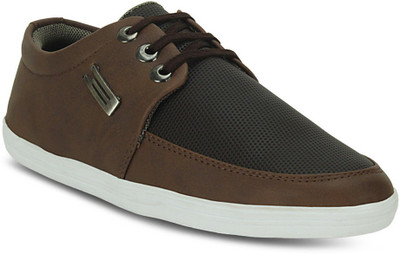 

Get Glamr Lace Up Canvas Shoes For Men(Brown)
